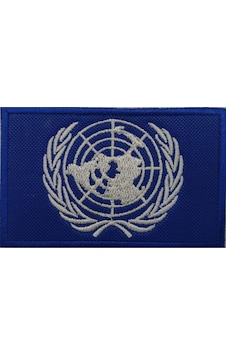 BM Birleşmiş Milletler Bayrak Arma Patch 5 x 8 CM Beyaz - Siyah BM Birleşmiş Milletler Bayrak Arma Patch 5 x 8 CM Beyaz - Siyah
