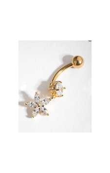Çiçek Figürlü Çelik Piercing Gold - 665602146 Gold Çiçek Figürlü Çelik Piercing Gold - 665602146 Gold