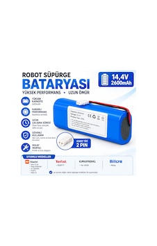 Robotuya Robolaser Uyumlu Robot Süpürge Pili 14,4v 2600mah Robotuya Robolaser Uyumlu Robot Süpürge Pili 14,4v 2600mah