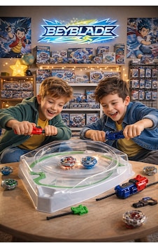 Beyblade X Battle Arena Uyumlu Thunder Gyro X 4 Adet Savaş Topu 2 Fırlatıcı 8 Parça Başlangıç Seti