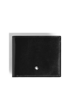 221324 Montblanc Meisterstück 8 Cc Siyah / Mavi Deri Cüzdan Çok Renkli