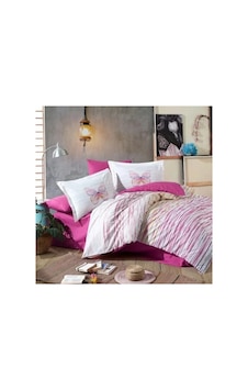 Kingsize Poplin Nevresim Eldora Fuşya Çok Renkli Kingsize Poplin Nevresim Eldora Fuşya Çok Renkli