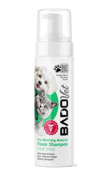 Bado Kediler Ve Köpekler İçin Aloe Vera Kokulu Kuru Yıkama Doğal Köpük Şampuan 200 Ml Bado Kediler Ve Köpekler İçin Aloe Vera Kokulu Kuru Yıkama Doğal Köpük Şampuan 200 Ml