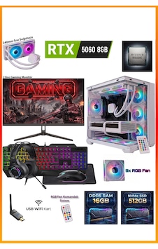 Comloji CMLJ45 R9-9900X 16 GB 512 GB SSD RTX5060 23.8" Free Dos Masaüstü Oyuncu Bilgisayarı Comloji CMLJ45 R9-9900X 16 GB 512 GB SSD RTX5060 23.8" Free Dos Masaüstü Oyuncu Bilgisayarı