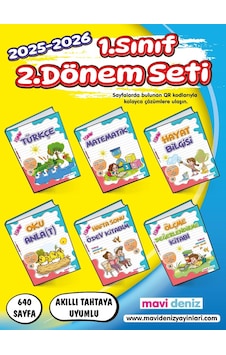 Mavi Deniz 2026 1. Sınıf 2. Dönem Seti Tüm Dersler 6 Kitap Tam Set Güncel Müfredat Mavi Deniz 2026 1. Sınıf 2. Dönem Seti Tüm Dersler 6 Kitap Tam Set Güncel Müfredat