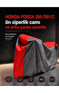 Honda Forza 250-750 Cc Ön Siperlik Camı Ve Arka Çanta Uyumlu Lüx Premium Suya Ve Güneş Işınlarına Karşı Dayanıklı Motosiklet Brandası Honda Forza 250-750 Cc Ön Siperlik Camı Ve Arka Çanta Uyumlu Lüx Premium Suya Ve Güneş Işınlarına Karşı Dayanıklı Motosiklet Brandası