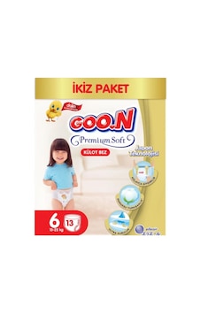 Goon Premium Soft Külot Bez 6 Numara İkiz Paket 13 Adet Goon Premium Soft Külot Bez 6 Numara İkiz Paket 13 Adet