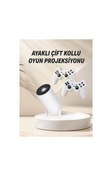 Çift Kollu Ayaklı Android Akıllı Projeksiyon Cihazı Taşınabilir 4k Çözünürlük