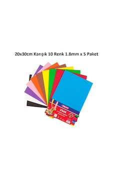Bigpoint Eva 20x30cm Karışık 10 Renk 1.8mm X 5 Paket Bigpoint Eva 20x30cm Karışık 10 Renk 1.8mm X 5 Paket