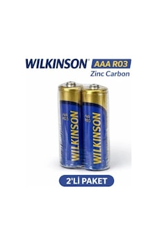Wılkınson Aaa 1,5 V İnce Kalem Pil 2 Li Paket Wılkınson Aaa 1,5 V İnce Kalem Pil 2 Li Paket