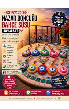 Nazar Boncuğu Duvar Balkon Bahçe Süsü