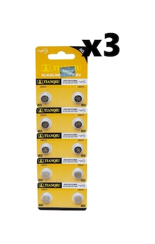 Tianqiu AG3 LR41/392A Alkalin Düğme Pil 10 x 3'lü Tianqiu AG3 LR41/392A Alkalin Düğme Pil 10 x 3'lü