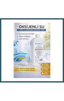 Bezos Oksijenli Su 1 Litre %3 Hidrojen Peroksit Solüsyonu Çok Amaçlı Temizlik Ve Hijyen Sıvısı 1 Adet Ob Bezos Oksijenli Su 1 Litre %3 Hidrojen Peroksit Solüsyonu Çok Amaçlı Temizlik Ve Hijyen Sıvısı 1 Adet Ob