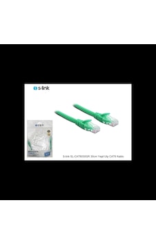 S-lınk Sl-cat6030gr Cat6 Patch 30cm Kablo Yeşil