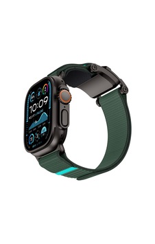 Watch 42mm Uyumlu Mohseven İwatch Mecha Sport Hasır Kordon Siyah-yeşil Watch 42mm Uyumlu Mohseven İwatch Mecha Sport Hasır Kordon Siyah-yeşil