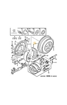Arka Fren Kampanası Boxer 1.8. Peugeot 4247.38 Arka Fren Kampanası Boxer 1.8. Peugeot 4247.38