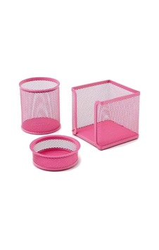 Drt 403 3 Lü Pembe Masaüstü Kalemlik Set Drt 403 3 Lü Pembe Masaüstü Kalemlik Set
