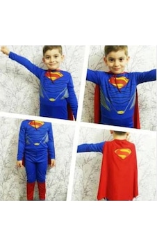 Masho Kids Pelerinli Süperman Kostümü - Süper Adam Kostümü (460253626) Masho Kids Pelerinli Süperman Kostümü - Süper Adam Kostümü (460253626)
