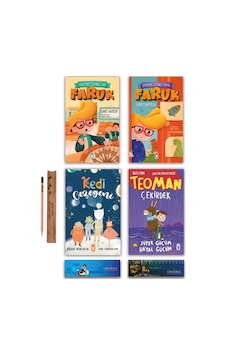 Timaş Çocuk Kedi Gezegeni - Teoman Çekirdek - Faruk Serisi Set - 4 Kitap
