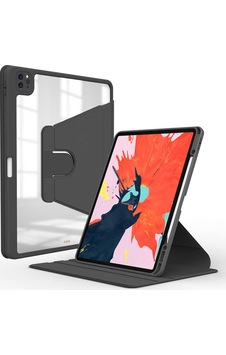 Apple Uyumlu iPad Pro 12.9 2022 M2 Kılıf Zore Nayn Dönebilen Standlı Kılıf-Siyah Siyah Apple Uyumlu iPad Pro 12.9 2022 M2 Kılıf Zore Nayn Dönebilen Standlı Kılıf-Siyah Siyah