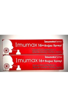 İmuneks İmumax 16+ Boğaz Spreyi 30 ML 2'li İmuneks İmumax 16+ Boğaz Spreyi 30 ML 2'li
