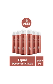 Equal Deodorant Classic Kadın 150 Ml 6 Adet Equal Deodorant Classic Kadın 150 Ml 6 Adet