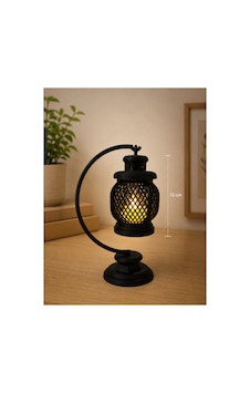 3d Dekoratif Retro Fener Gece Lambası Led Işıklı Masa Lambası 15 Cm Pla Dekoratif Aydınlatma Siyah 3d Dekoratif Retro Fener Gece Lambası Led Işıklı Masa Lambası 15 Cm Pla Dekoratif Aydınlatma Siyah