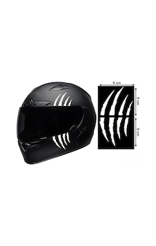 Motorsiklet Kask Pençe Sticker 9x16 Cm Motorsiklet Kask Pençe Sticker 9x16 Cm