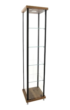 Afe Dekor Camlı Vitrin Dolap 40 x 40 x 175 CM Afe Dekor Camlı Vitrin Dolap 40 x 40 x 175 CM