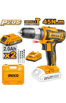 Ingco Ing-CIDLI200215 Li-ion Akülü 10 MM 20V 2.0AH Darbeli Matkap Ingco Ing-CIDLI200215 Li-ion Akülü 10 MM 20V 2.0AH Darbeli Matkap