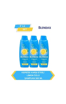 Blendax Limon Özlü Kepeğe Karşı Etkili Şampuan 3 x 500 ML Blendax Limon Özlü Kepeğe Karşı Etkili Şampuan 3 x 500 ML