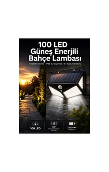 Solar Sensörlü Duvar Lambası Bahçe Lambası Parlak Beyaz Işık Suya Dayanıklı Çok Rnekli Solar Sensörlü Duvar Lambası Bahçe Lambası Parlak Beyaz Işık Suya Dayanıklı Çok Rnekli