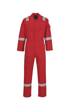 Portwest Fr50 - Yanmaz Alev Almaz Anti-statik Tulum 350g Kırmızı Portwest Fr50 - Yanmaz Alev Almaz Anti-statik Tulum 350g Kırmızı