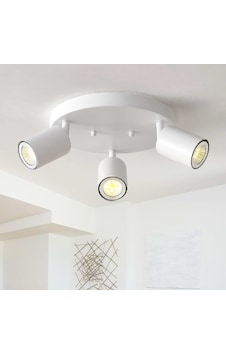 Riolight Modern5 Beyaz Mutfak,salon,giyinme Odası,cafeler İçin Gün İşiğı Metal 3lü Spot Ampul Dahil 3'lü Beyaz Riolight Modern5 Beyaz Mutfak,salon,giyinme Odası,cafeler İçin Gün İşiğı Metal 3lü Spot Ampul Dahil 3'lü Beyaz