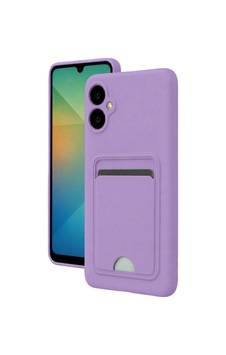 Samsung Galaxy A07 4g Kelvin Kartvizitli Silikon - Lila Çok Renkli Samsung Galaxy A07 4g Kelvin Kartvizitli Silikon - Lila Çok Renkli