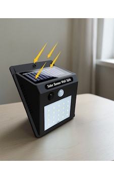 Maxilife Sensörlü Duvar Lambası, 20 Led'li, Güneş Enerjili, Ip65 Çok Renkli Maxilife Sensörlü Duvar Lambası, 20 Led'li, Güneş Enerjili, Ip65 Çok Renkli