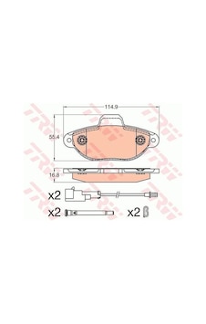 Trw Gdb2041 Disk Balata Ön Ford Ka Ru8 1731172