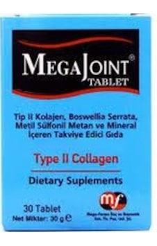 MEGA JOİNT TİP II KOLAJEN 30 TABLET MEGA JOİNT TİP II KOLAJEN 30 TABLET