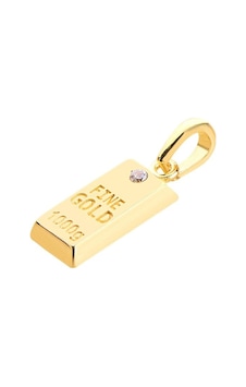 14 Ayar Altın Külçe Fine Gold Kolye Ucu 0,72 Gr-6644 14 Ayar Altın Külçe Fine Gold Kolye Ucu 0,72 Gr-6644