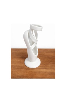 3d Beyaz Bale Point Tasarım Masa Dekoru 12 Cm