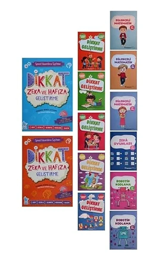 3-6 Yaş Çocuklar İçin Kodlama,hafıza Teknikleri,matematik Ve Dikkat Geliştirme Kitapları 13 Kitap 3-6 Yaş Çocuklar İçin Kodlama,hafıza Teknikleri,matematik Ve Dikkat Geliştirme Kitapları 13 Kitap