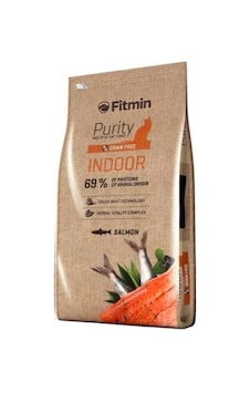 Fitmin Purity Indoor Somonlu Tahılsız Yetişkin Kedi Maması 10 KG Fitmin Purity Indoor Somonlu Tahılsız Yetişkin Kedi Maması 10 KG