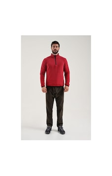 Exuma Erkek Yarım Fermuarlı Bordo Polar 2312001-677