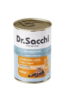 Dr.sacchi Tavuklu Ciğerli Kedi Konservesi 400 Gr Dr.sacchi Tavuklu Ciğerli Kedi Konservesi 400 Gr