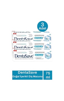 Dentasave Aşındırmayan Beyazlık Diş Macunu 3 x 75 ML Dentasave Aşındırmayan Beyazlık Diş Macunu 3 x 75 ML