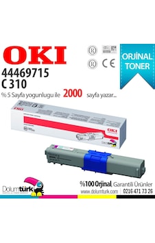 Okı C310 / C330 / C510 / C530 / Mc352 / Mc362 / Mc562 / 44469715 Kırmızı Toner Okı C310 / C330 / C510 / C530 / Mc352 / Mc362 / Mc562 / 44469715 Kırmızı Toner