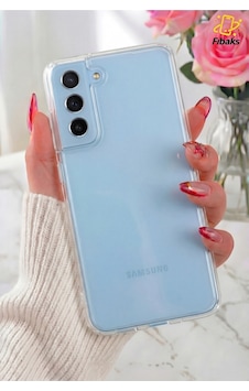 Fibaks Galaxy S21 Fe Uyumlu Kılıf Kamera Korumalı Renksiz Şeffaf Esnek Süper Silikon Kapak Fibaks Galaxy S21 Fe Uyumlu Kılıf Kamera Korumalı Renksiz Şeffaf Esnek Süper Silikon Kapak