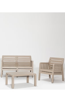 Lara Mindersiz / 2 1 S Bahçe Takımı Balkon - Bahçe - Teras Mobilyası / Cappucino Kahverengi Lara Mindersiz / 2 1 S Bahçe Takımı Balkon - Bahçe - Teras Mobilyası / Cappucino Kahverengi