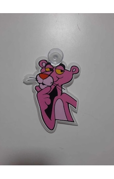 Pembe Panter Pleksi Cam Süsü Vantuzlu Pembe Panter Pleksi Cam Süsü Vantuzlu