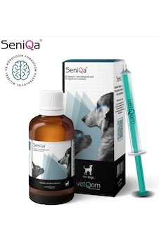 Vetqom Seniqa Köpek - Bilişsel Ve Nörolojik Fonksiyon Destekleyici Sıvı Formül 90 Ml. Vetqom Seniqa Köpek - Bilişsel Ve Nörolojik Fonksiyon Destekleyici Sıvı Formül 90 Ml.
